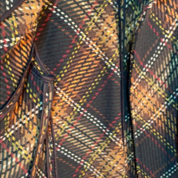 Anne Klein 20w brown gold plaid 💯wool like new - Picture 11 of 11